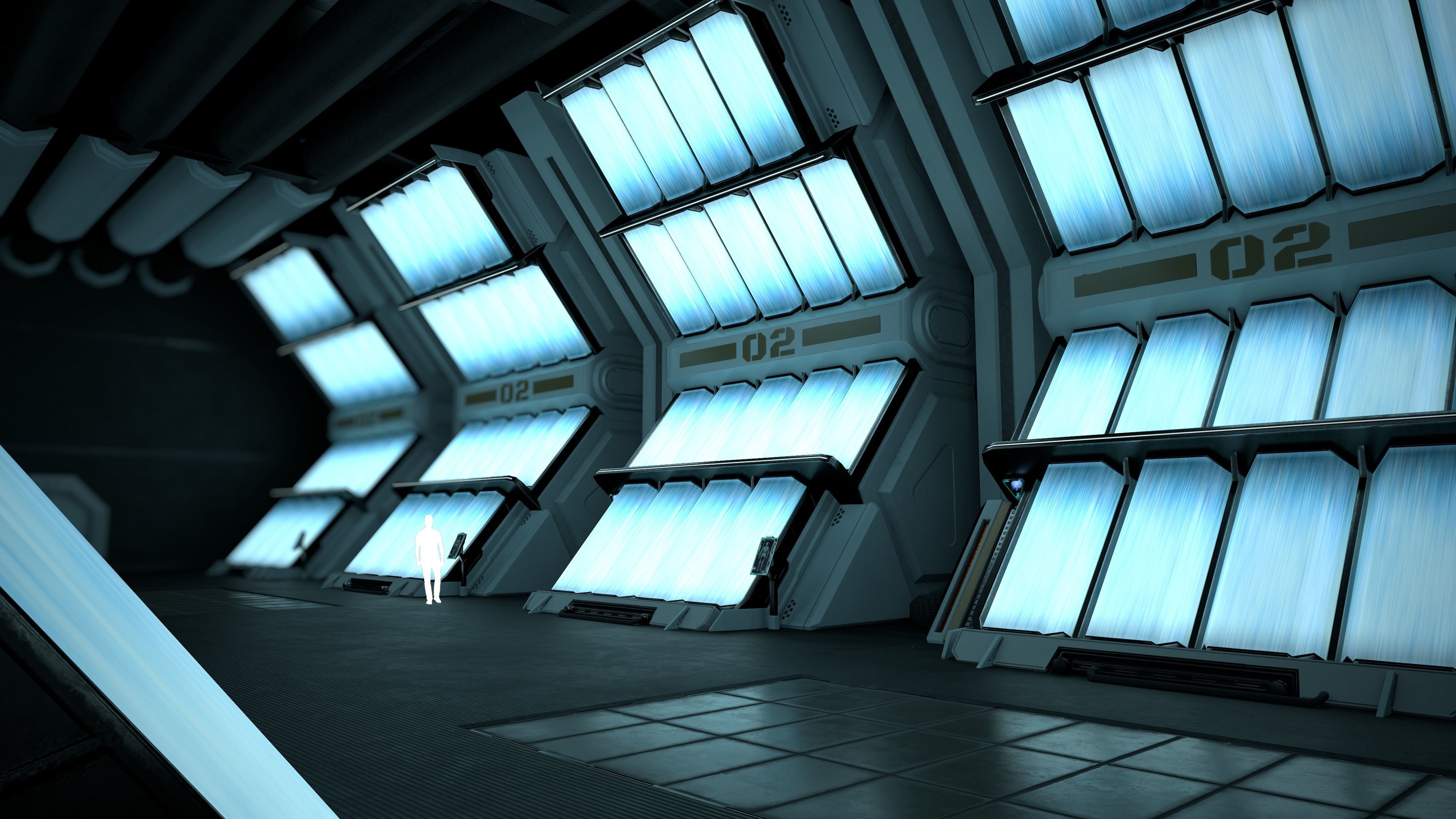Location - Cryo Sector  Low-poly 3D model_8