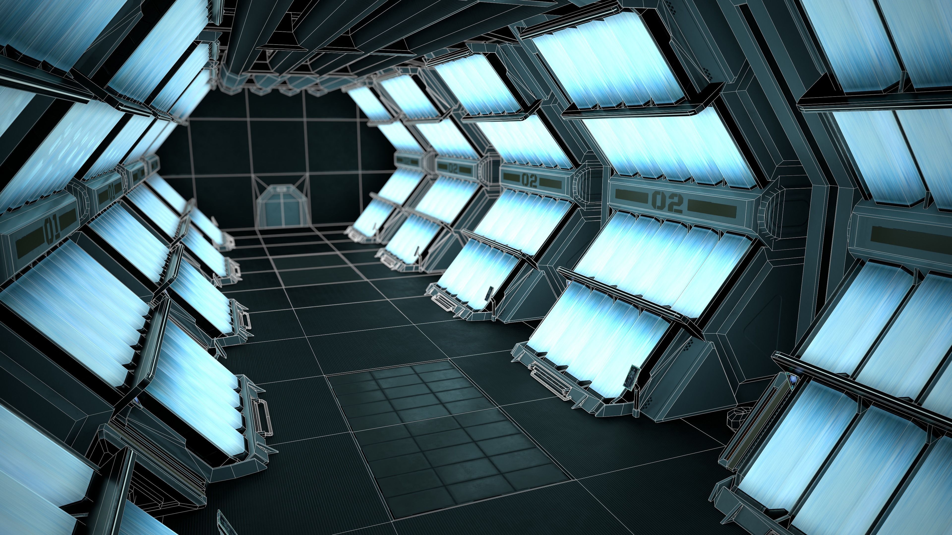 Location - Cryo Sector  Low-poly 3D model_10