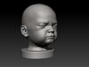 3D Printable Baby Face Figurine 3D model 3D printable | CGTrader