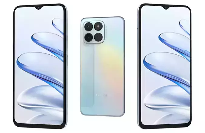 Honor 70 Lite White Low-poly 3D model