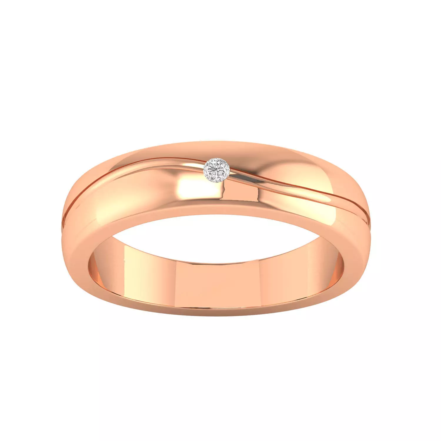Women Band Ring STL OBJ FBX Renders Details 3D print model