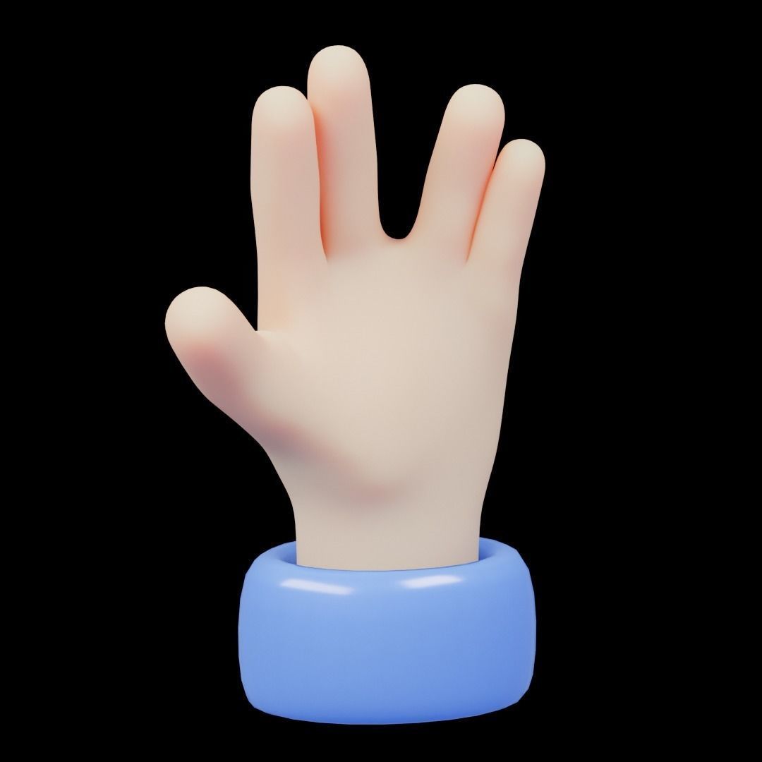 3D UI Elements 001 Pack Low-poly 3D model_3