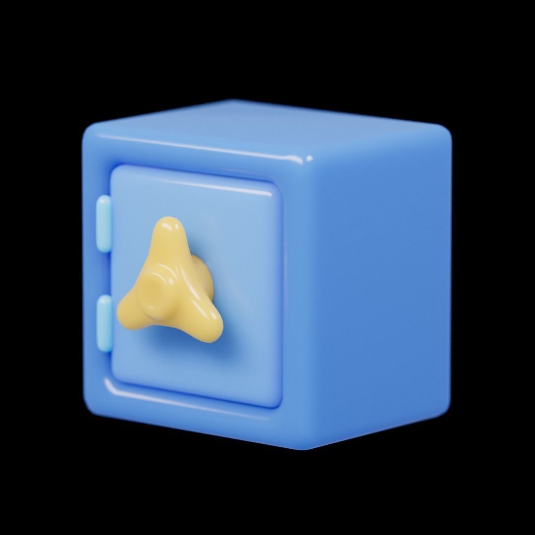 3D UI Elements 001 Pack Low-poly 3D model_24