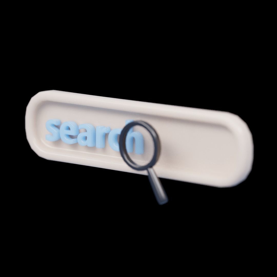 3D UI Elements 001 Pack Low-poly 3D model_23