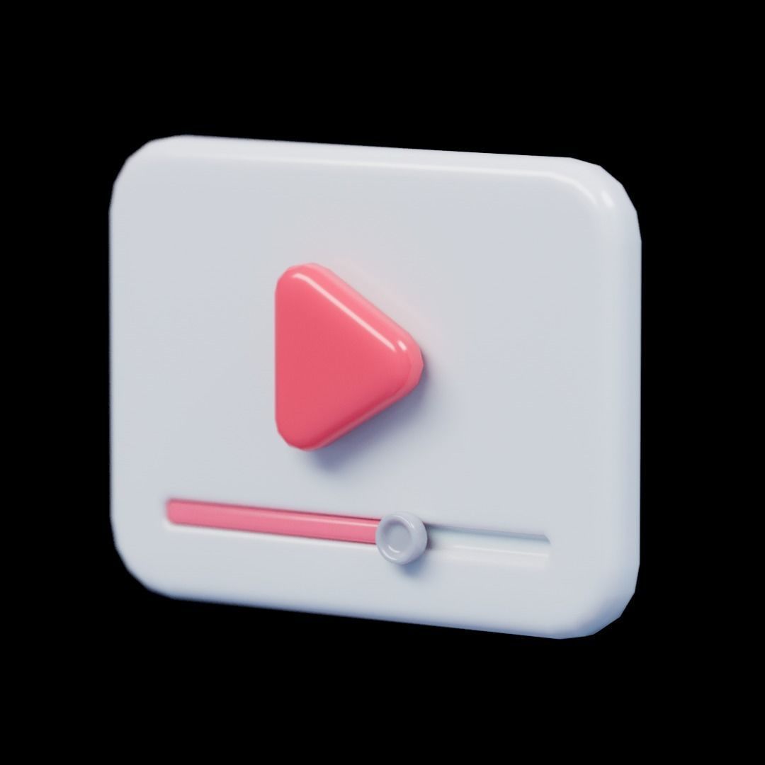 3D UI Elements 001 Pack Low-poly 3D model_18