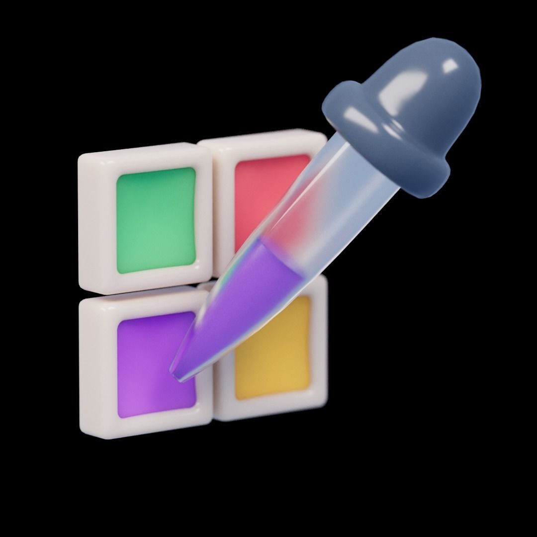 3D UI Elements 001 Pack Low-poly 3D model_15