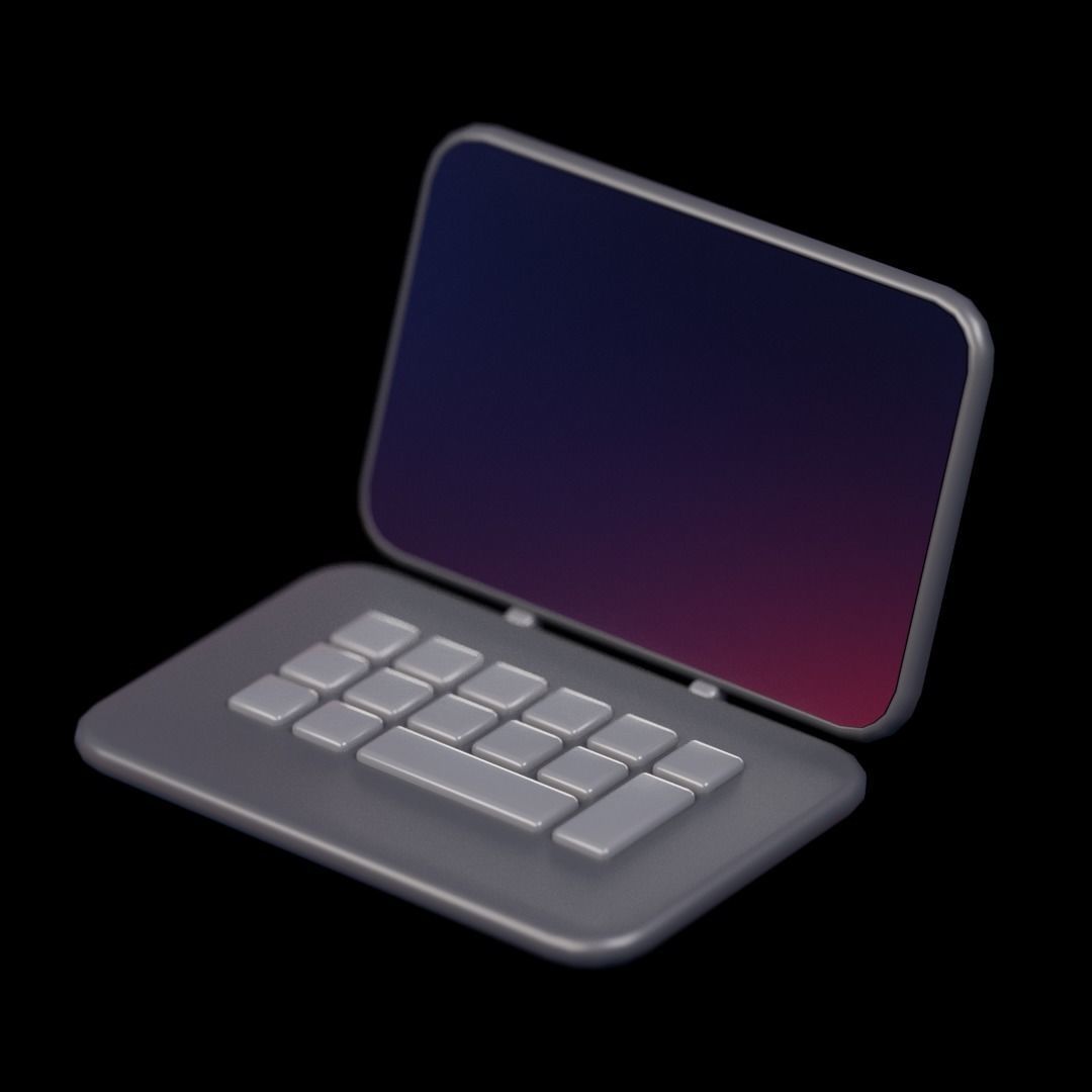 3D UI Elements 001 Pack Low-poly 3D model_22