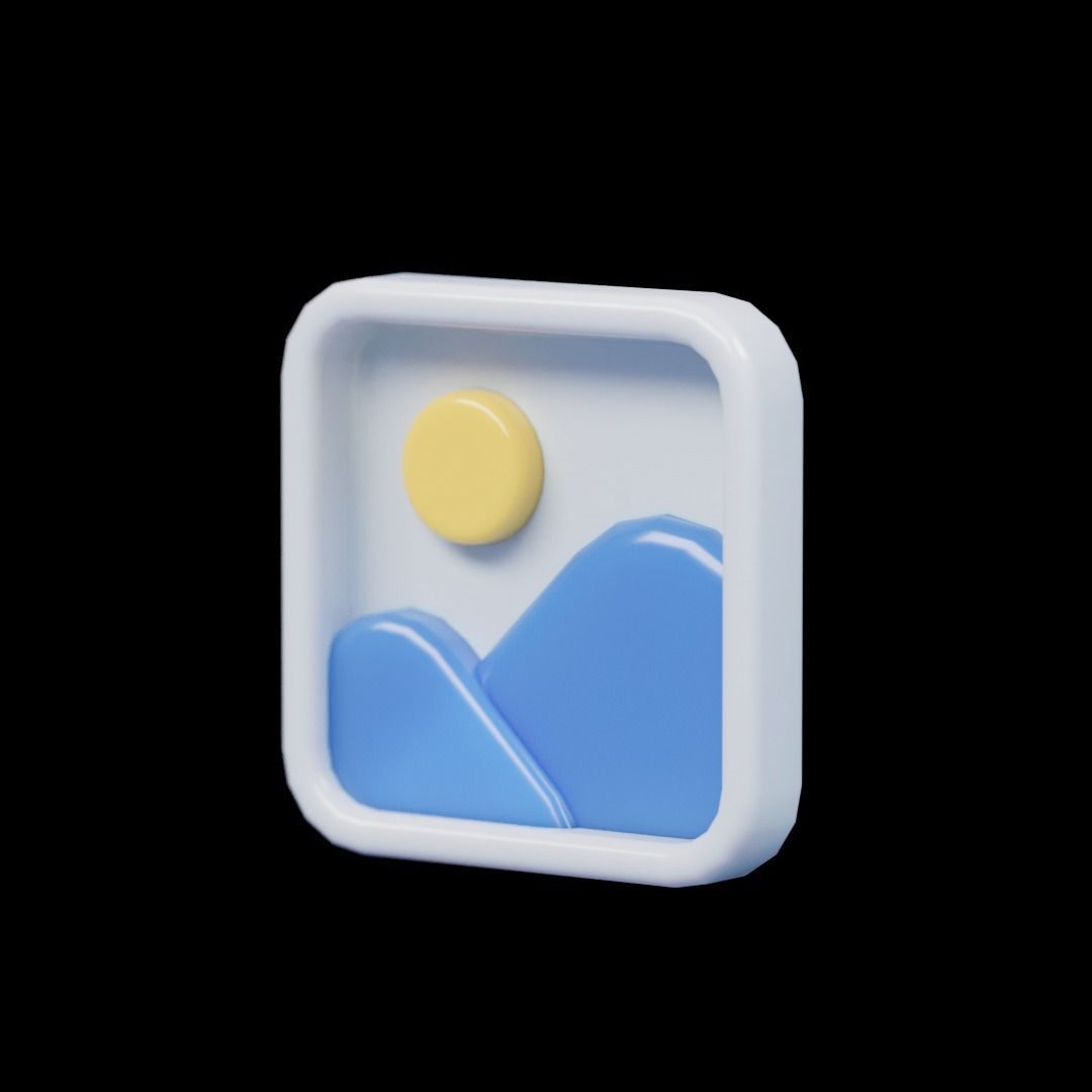 3D UI Elements 001 Pack Low-poly 3D model_17