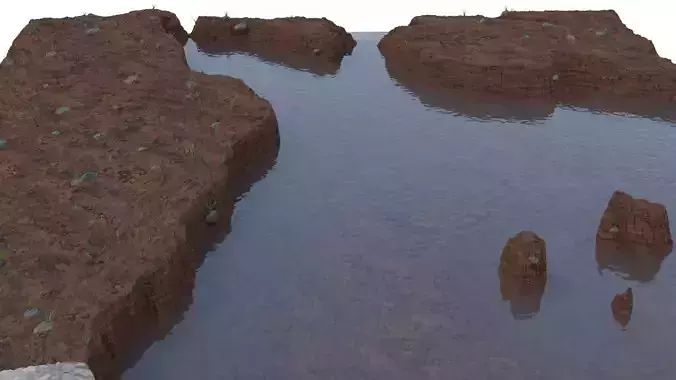 Modular Landscape  Ground Free 3D model