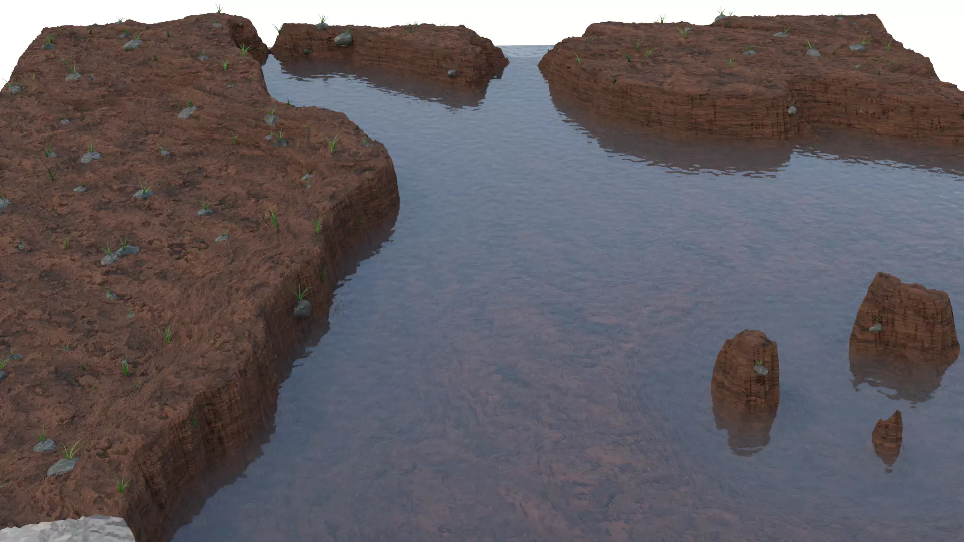 Modular Landscape  Ground Free 3D model_0