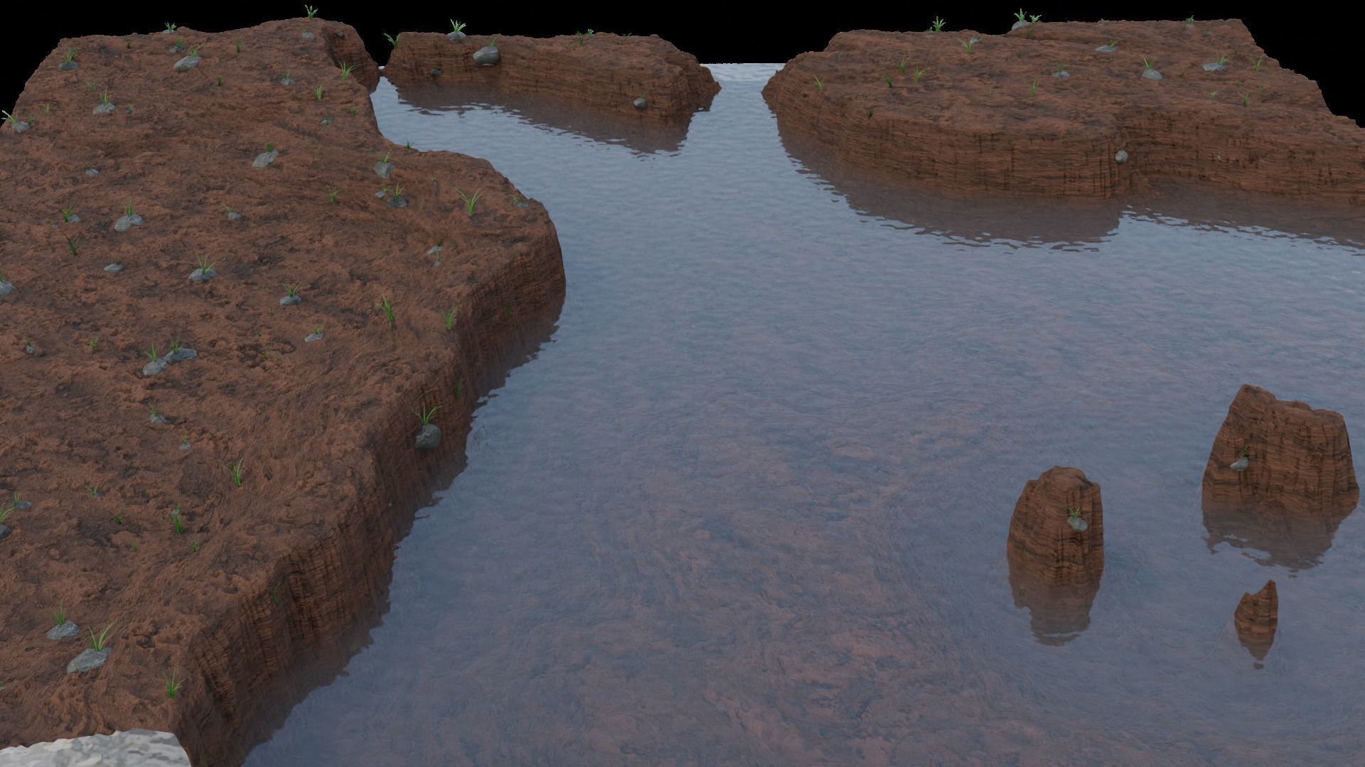 Modular Landscape  Ground Free 3D model_2