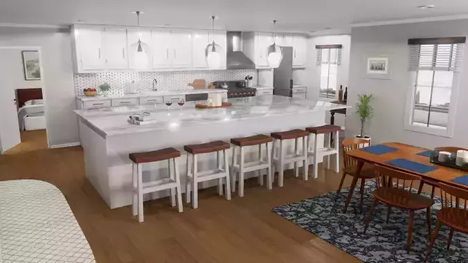 Bright Interior Modern Kitchen