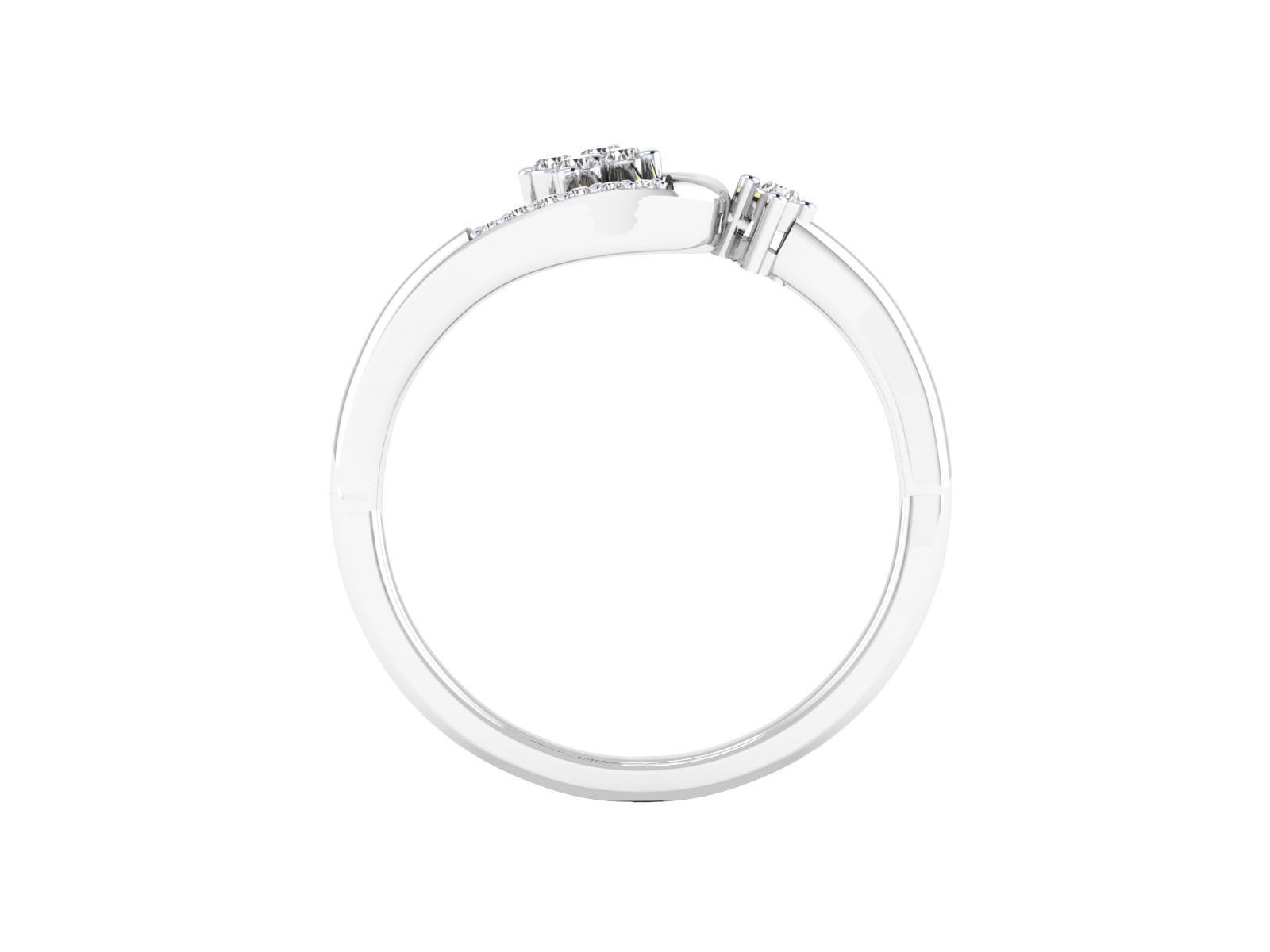 Women Wedding Engagement Ring STL OBJ FBX Renders Details 3D print model_22