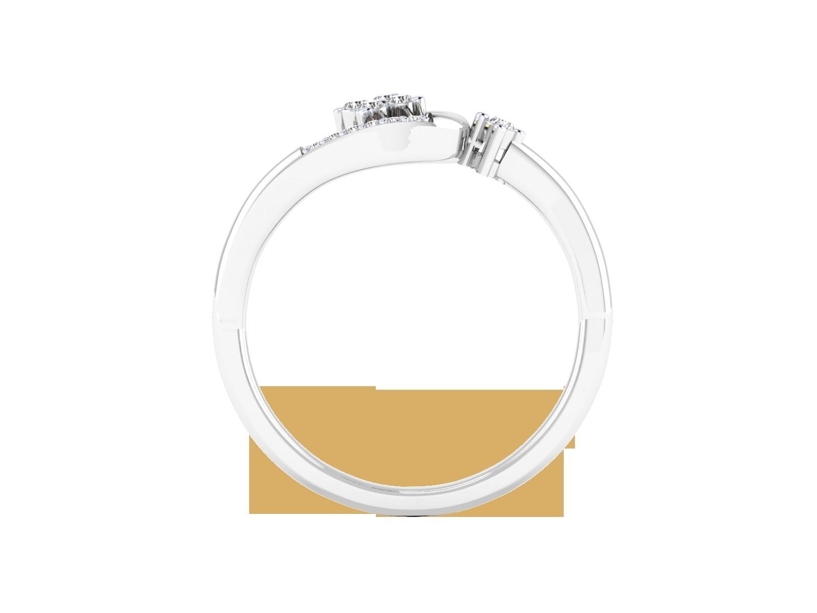 Women Wedding Engagement Ring STL OBJ FBX Renders Details 3D print model_21