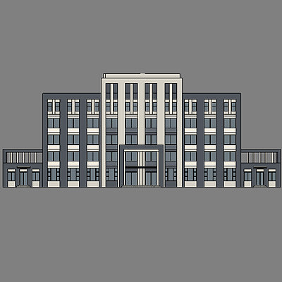 2004-06-01 gao tang ban gong lou 3D model_2