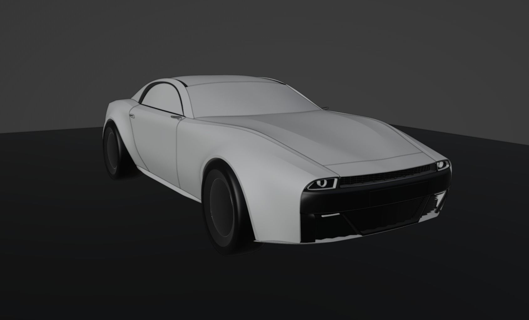 Blender Sports Car - 2-Door Coupe 3D model_4