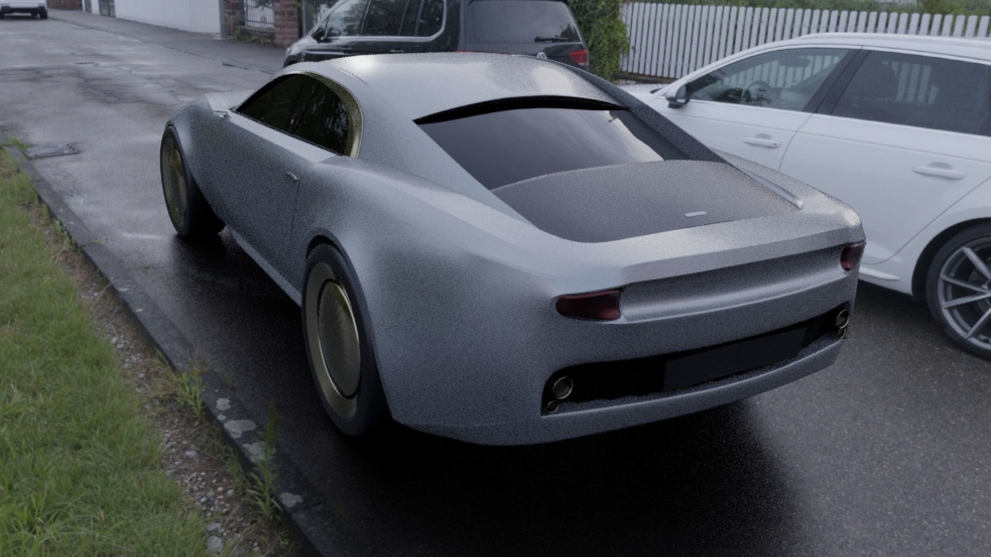 Blender Sports Car - 2-Door Coupe 3D model_2