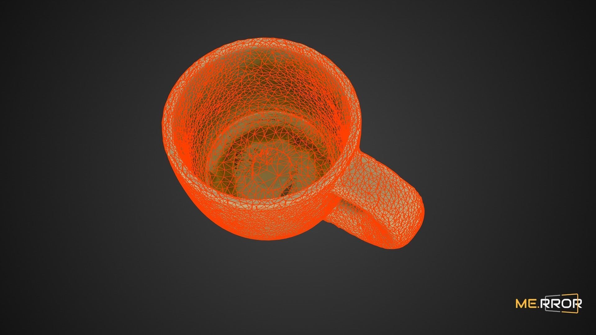 Game Ready Mug Cup Low-poly 3D model_3