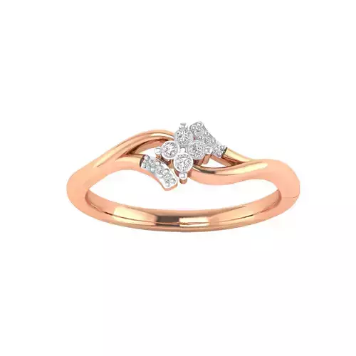 Women Wedding Engagement Ring STL OBJ FBX Renders Details