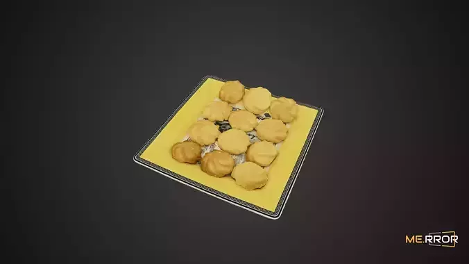 Game Ready Butter Cookie Low-poly 3D model