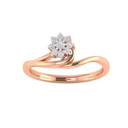 Women Wedding Engagement Ring STL OBJ FBX Renders Details