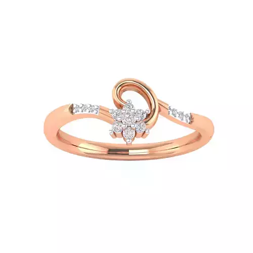 Women Star Ring STL OBJ FBX Renders Details