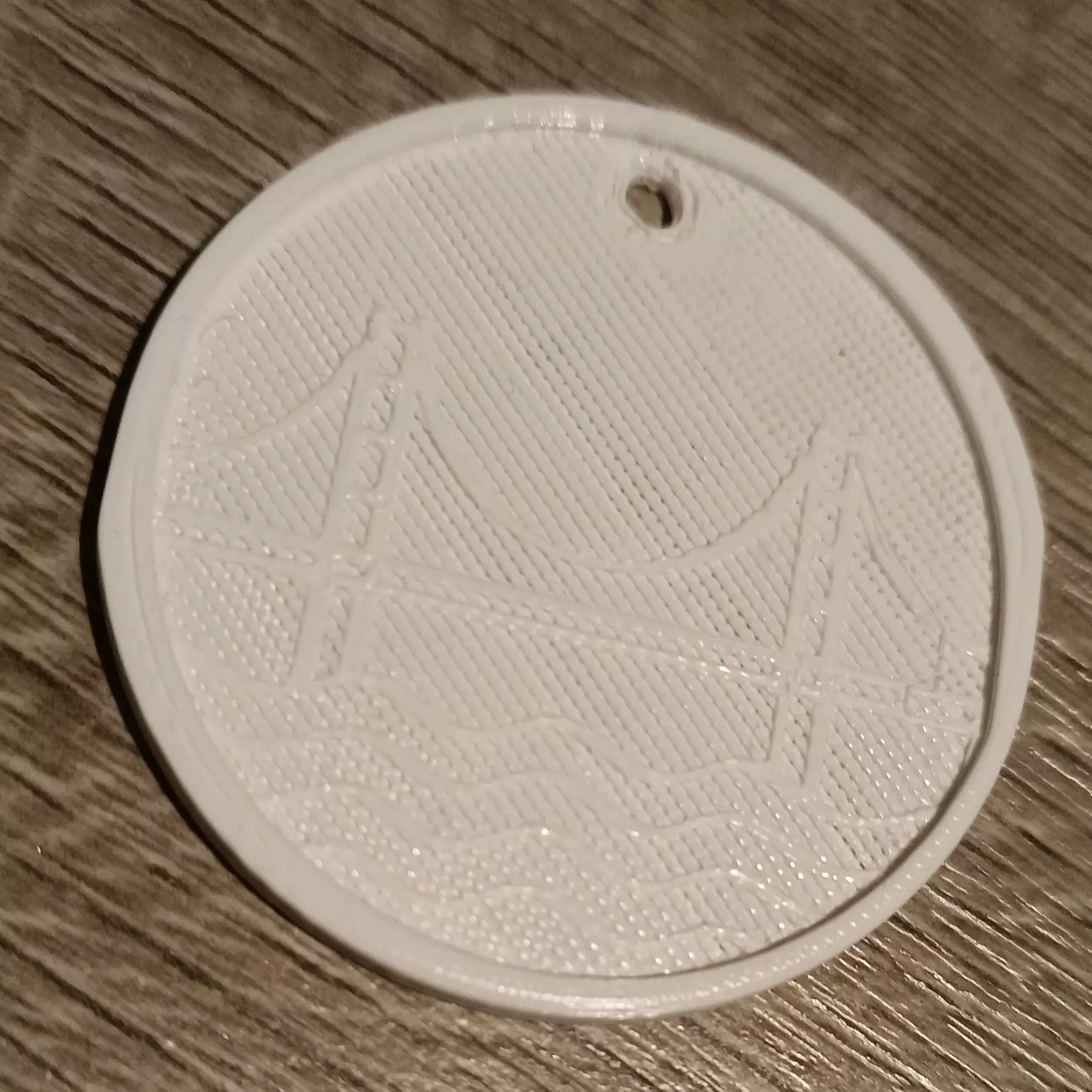 Golden Gate Bridge Keychain 3D print model_0