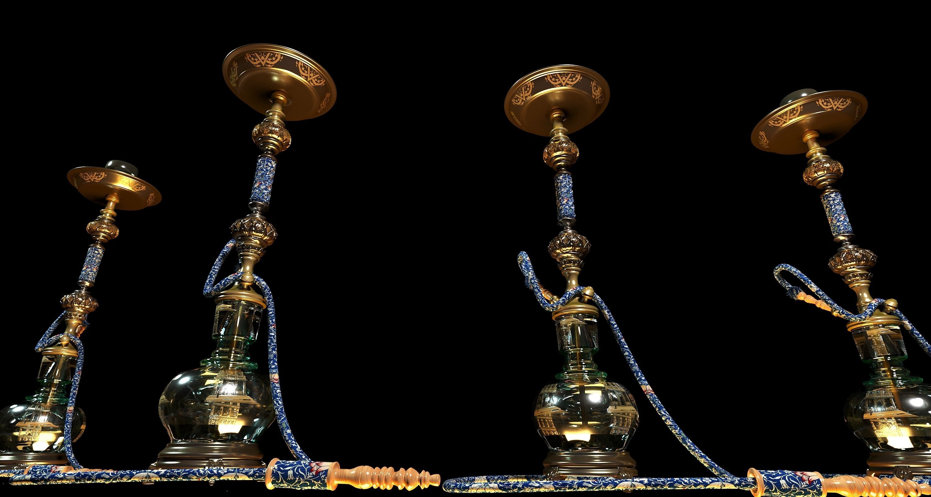 Hookah 3D model_1
