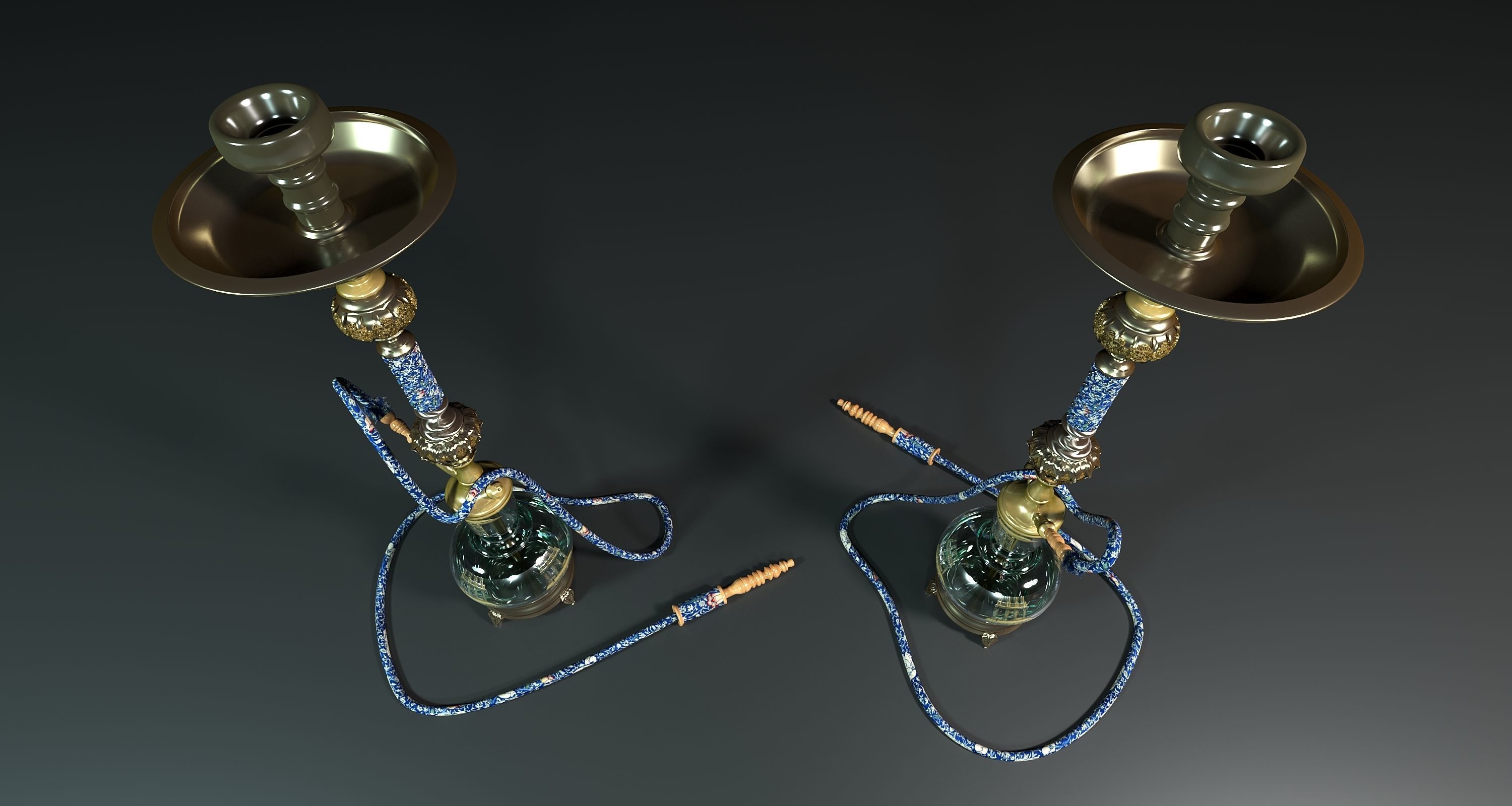 Hookah 3D model_3