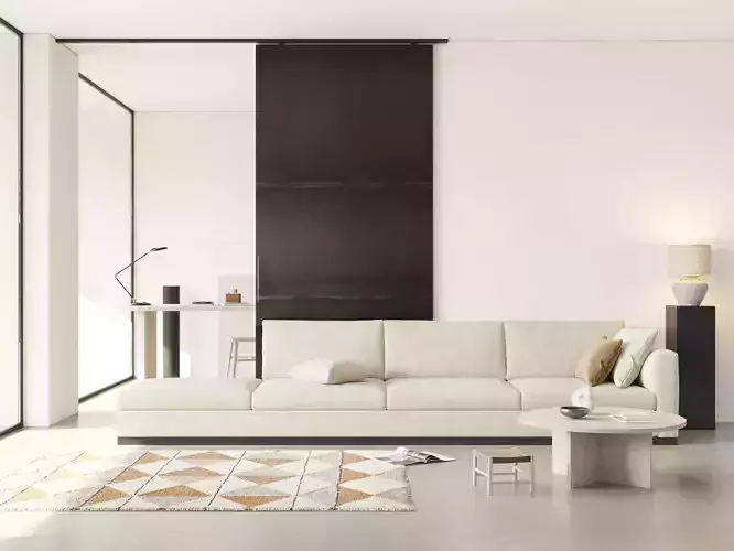 Industrial Living Interior scene 