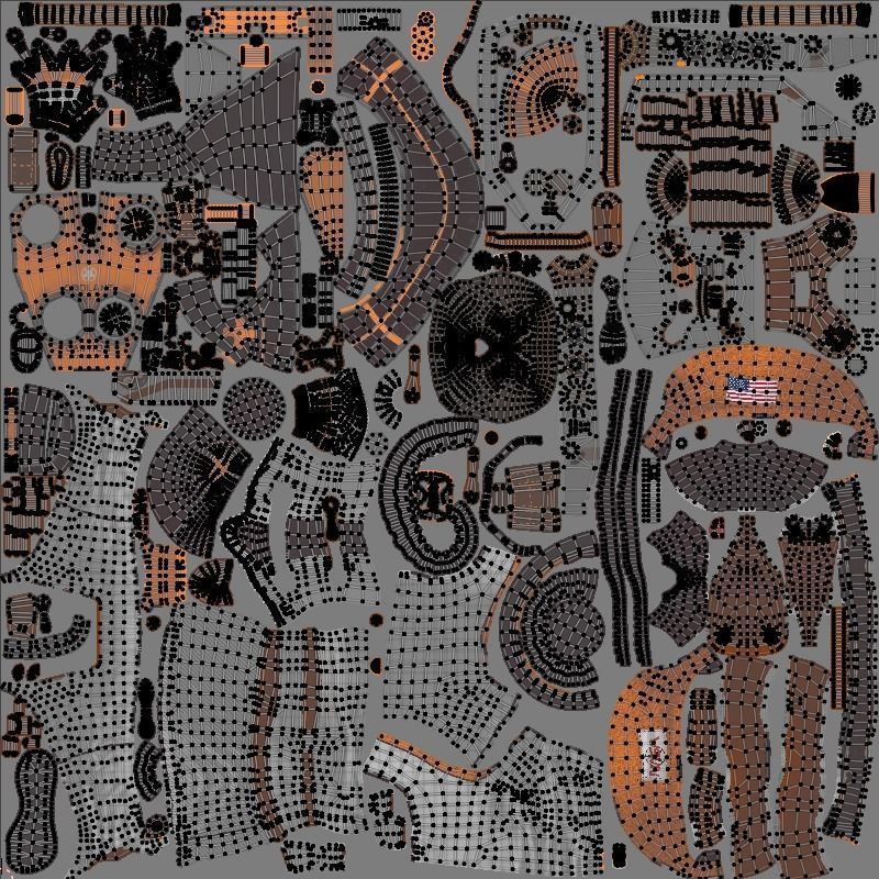 The Astronaut Low-poly 3D model_13