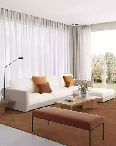 Parisian interior scene 3D model