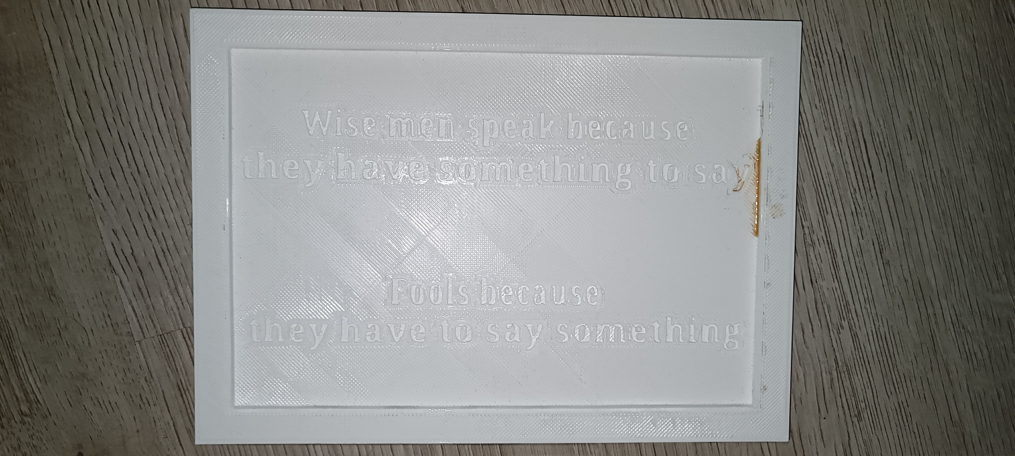 Plato Quote 3D print model_1