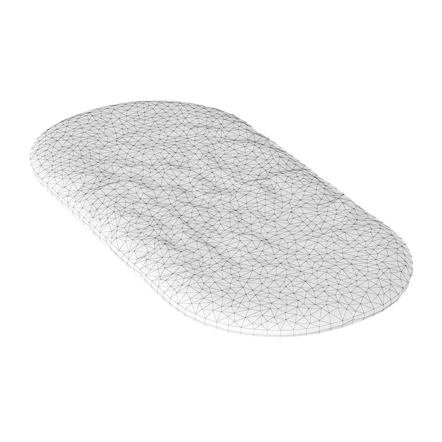 Bedside rug with long pile 3D model_6