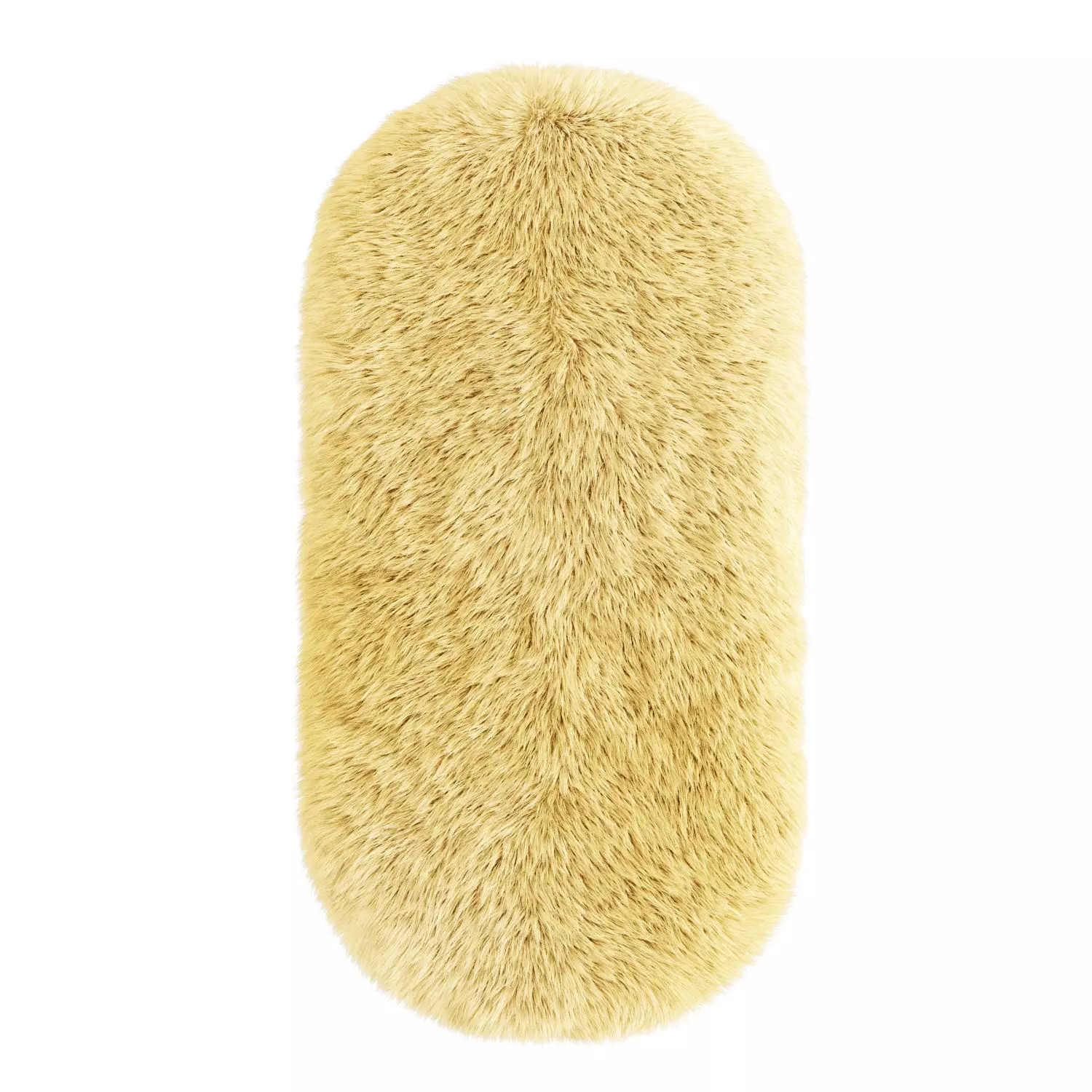 Bedside rug with long pile 3D model_0