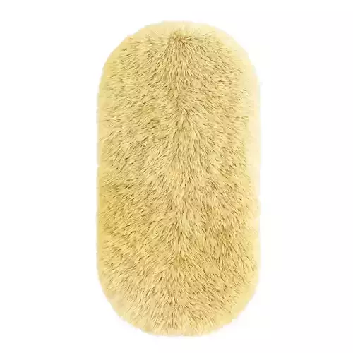 Bedside rug with long pile 3D model