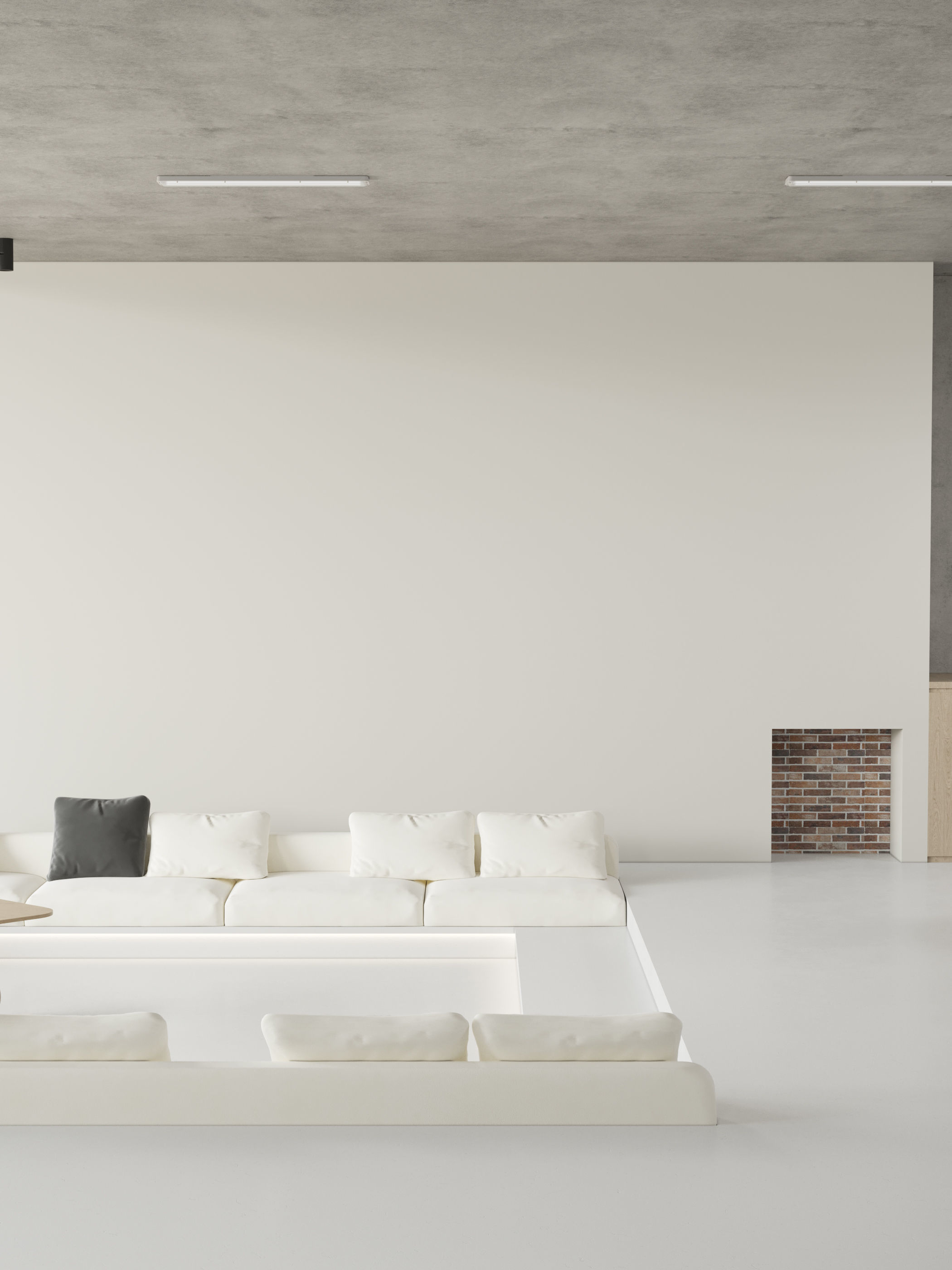 Mid Century interior scene 3D model_5