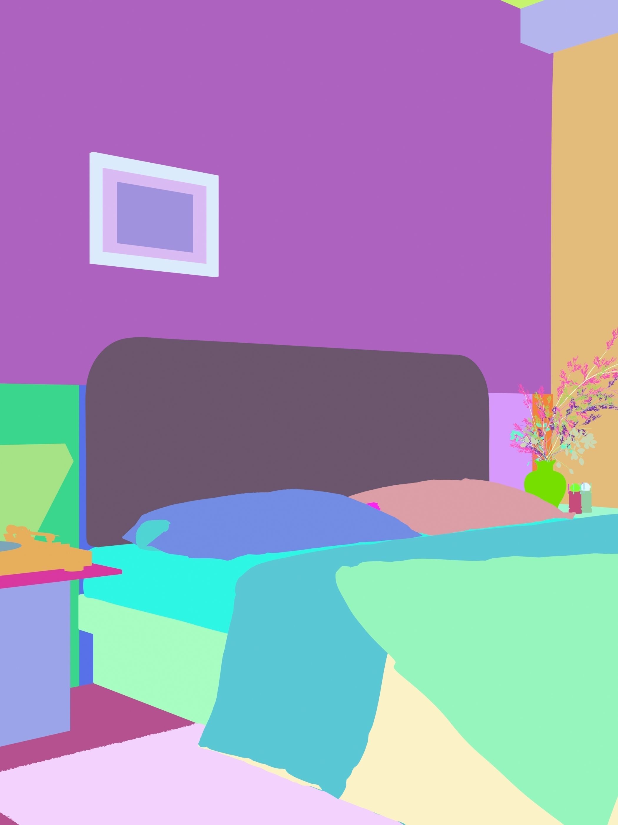 French residential indoor 3 d model 3D model_6