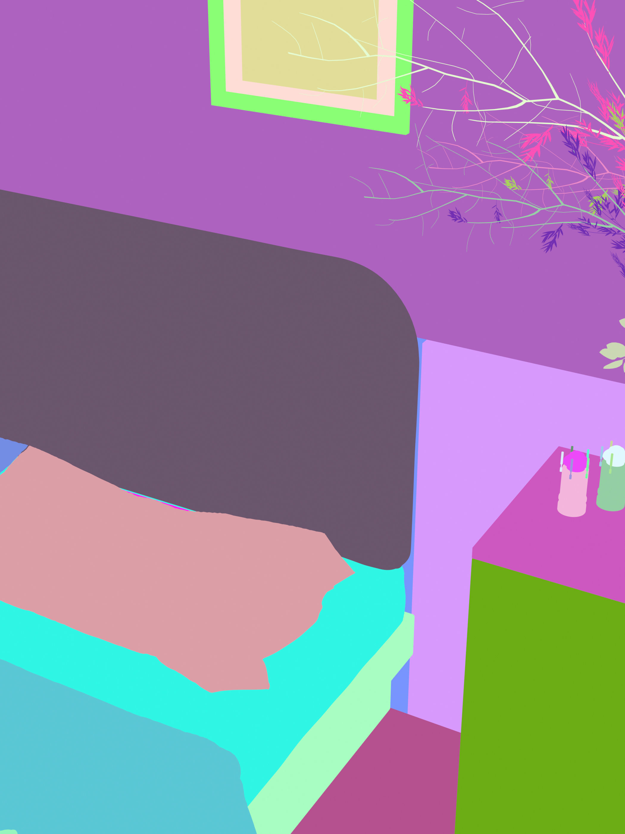 French residential indoor 3 d model 3D model_14