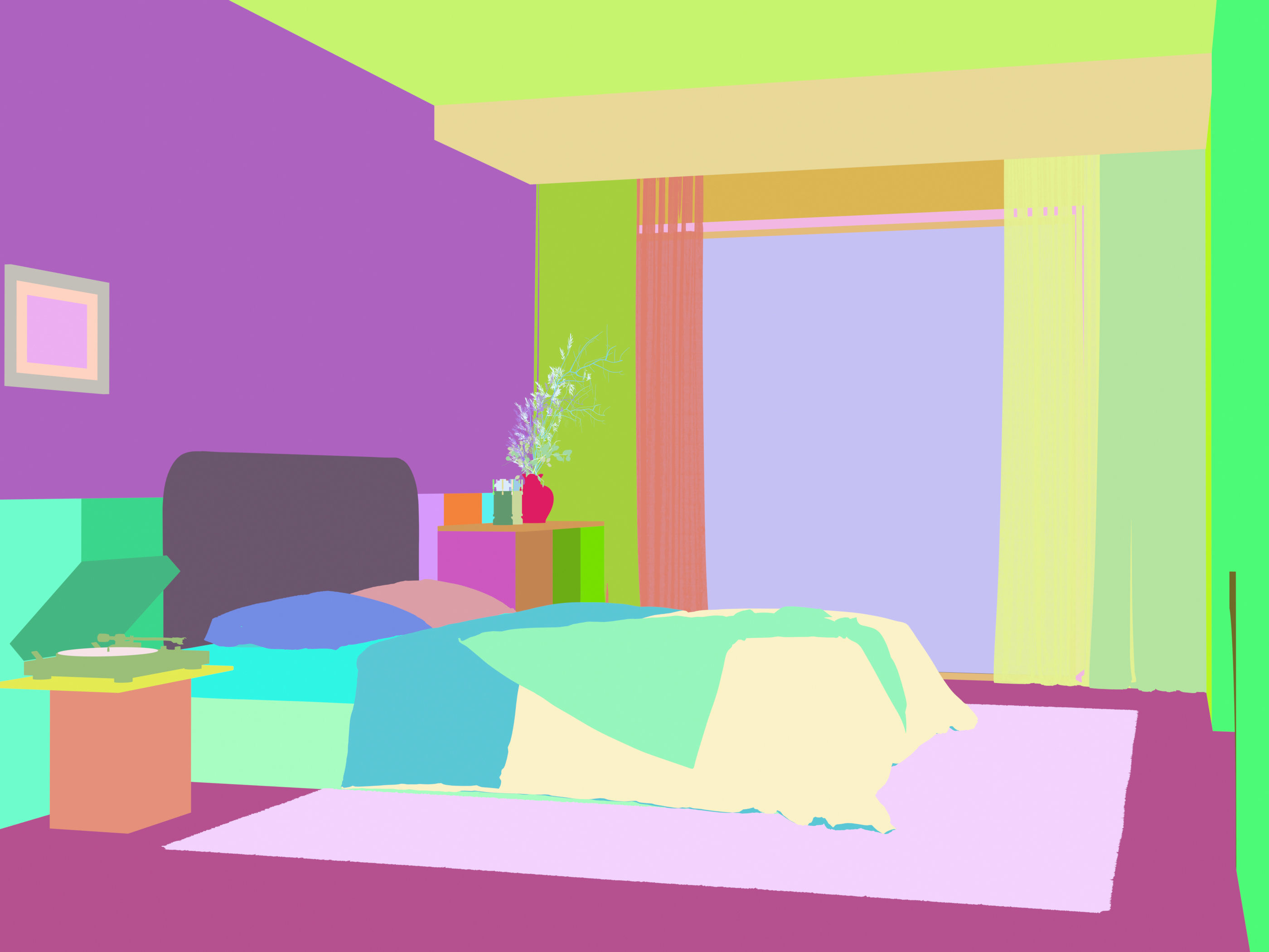 French residential indoor 3 d model 3D model_3