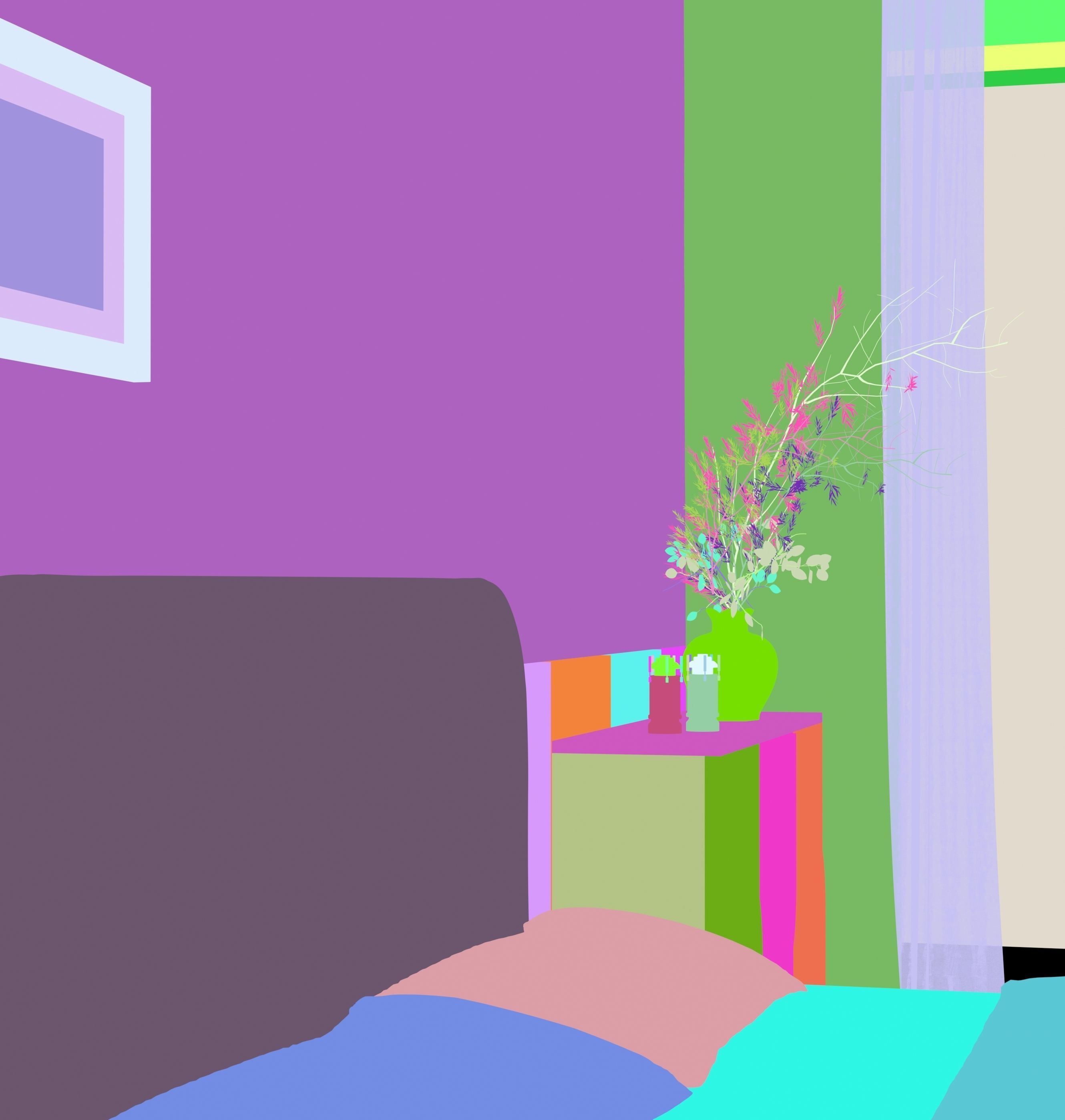 French residential indoor 3 d model 3D model_8