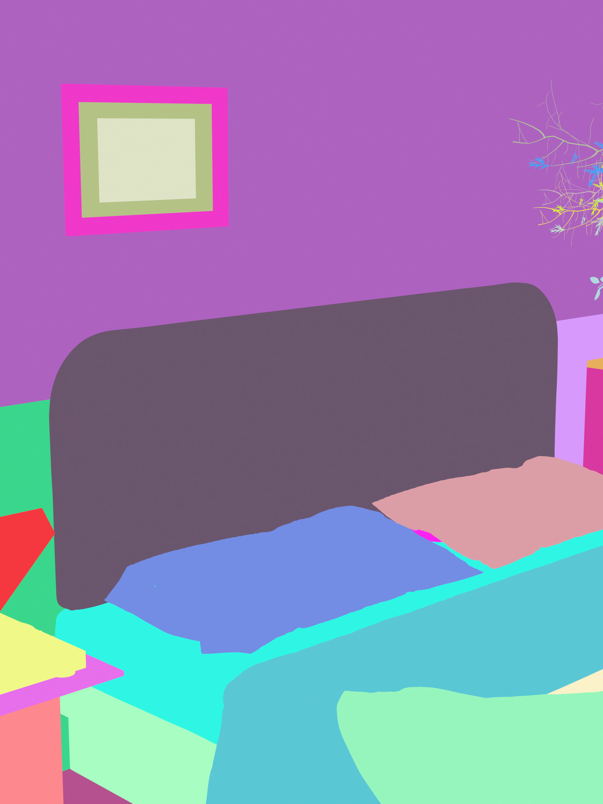 French residential indoor 3 d model 3D model_12