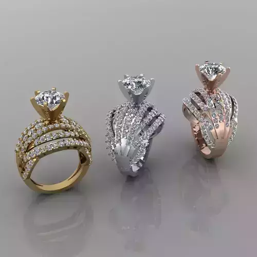 Fashion ring 221 3D model