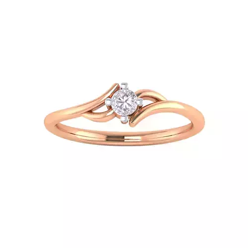 Women Solitaire Engagement Ring STL OBJ FBX Renders Details