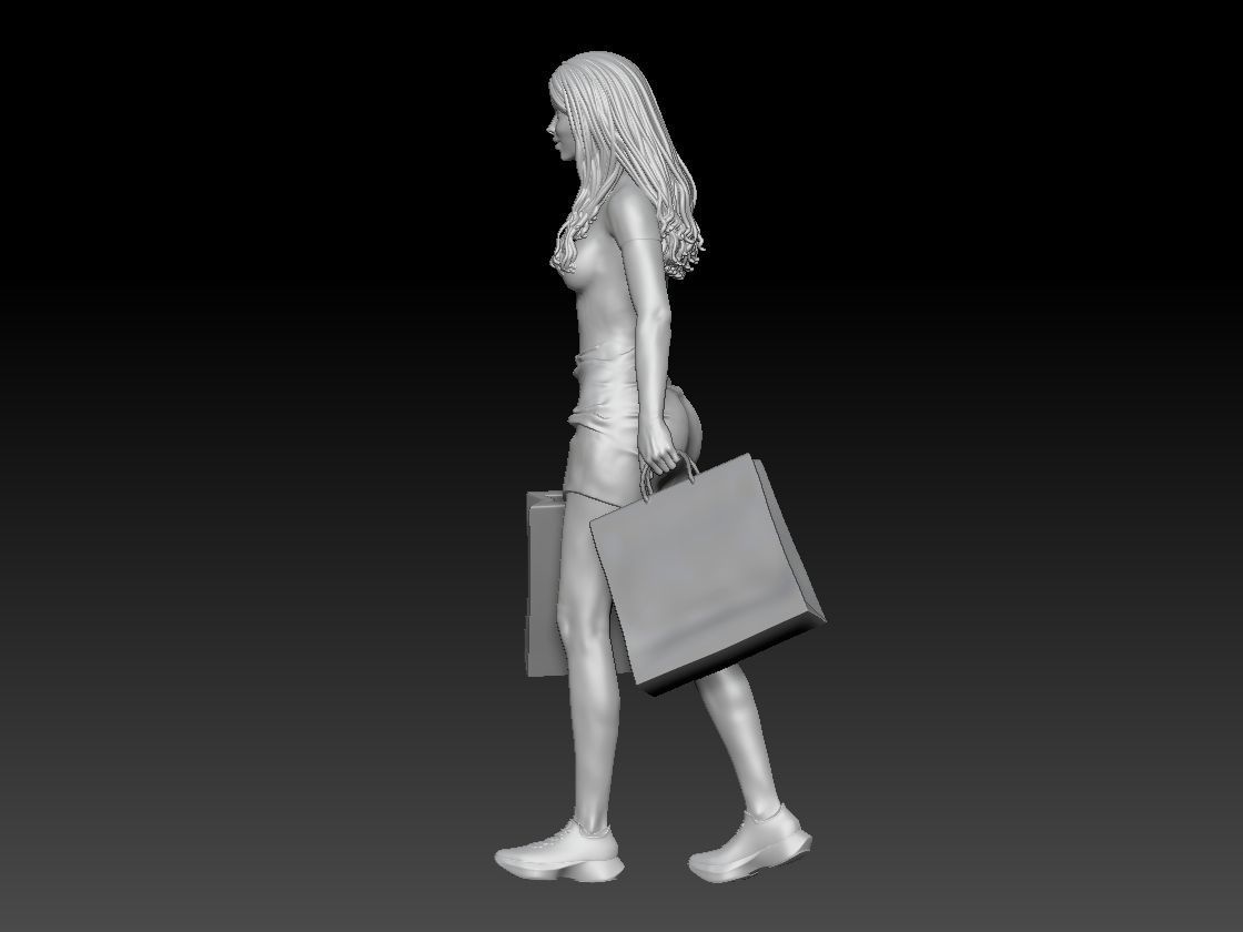 SHOPPING GIRL 1 3D print model_2