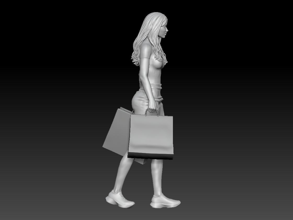 SHOPPING GIRL 1 3D print model_6