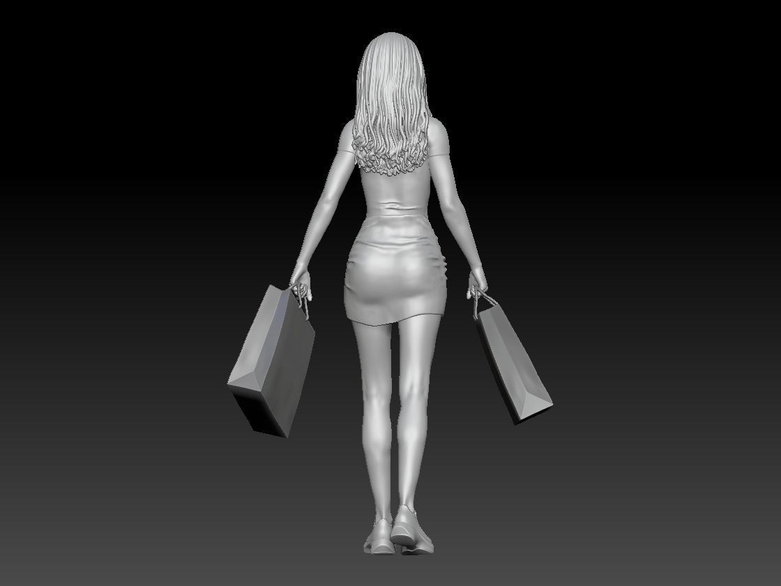 SHOPPING GIRL 1 3D print model_4