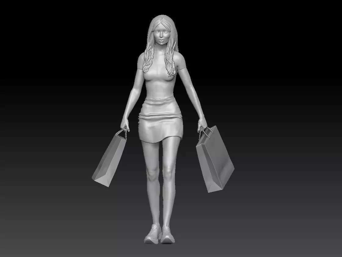 SHOPPING GIRL 1 3D print model_0