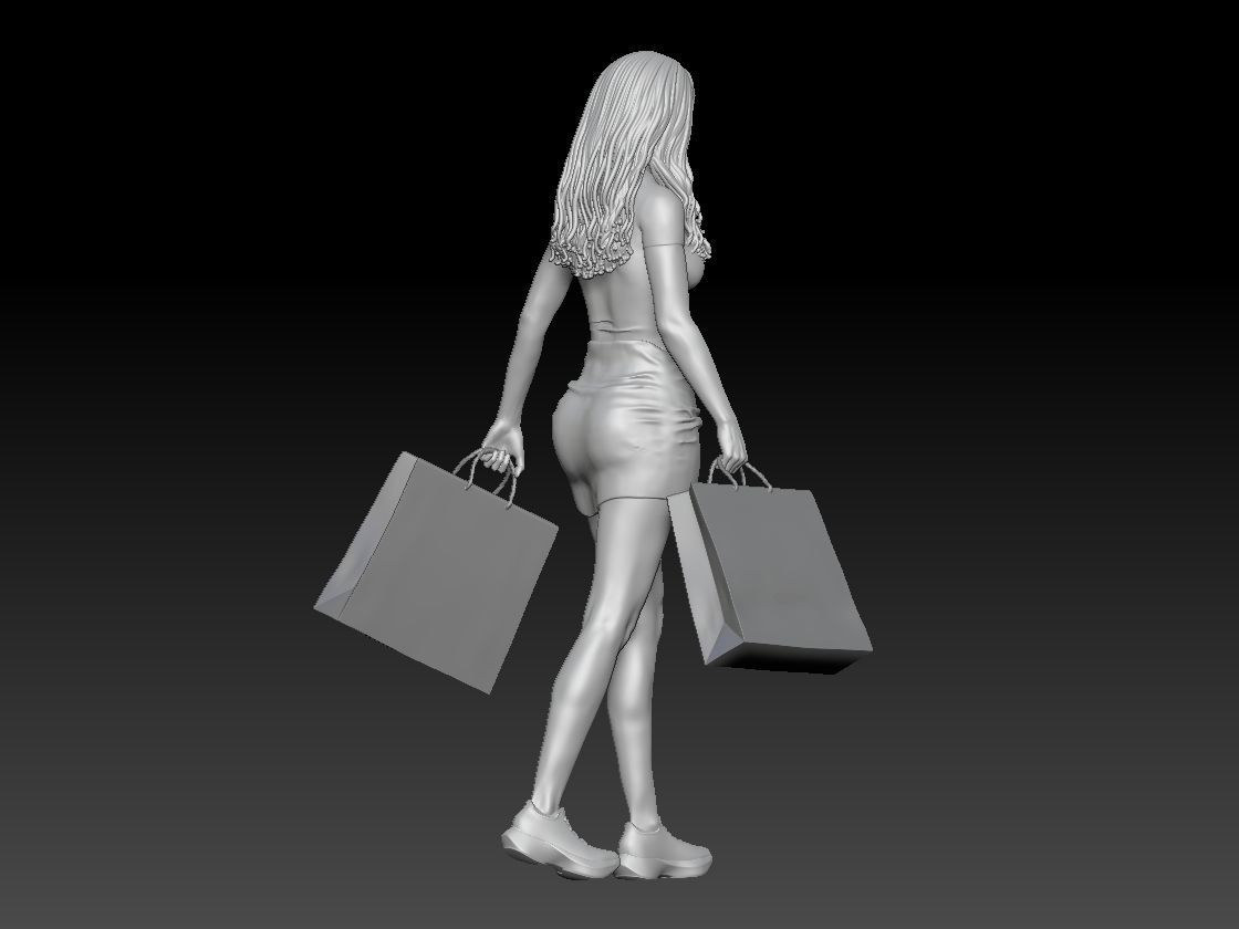 SHOPPING GIRL 1 3D print model_5