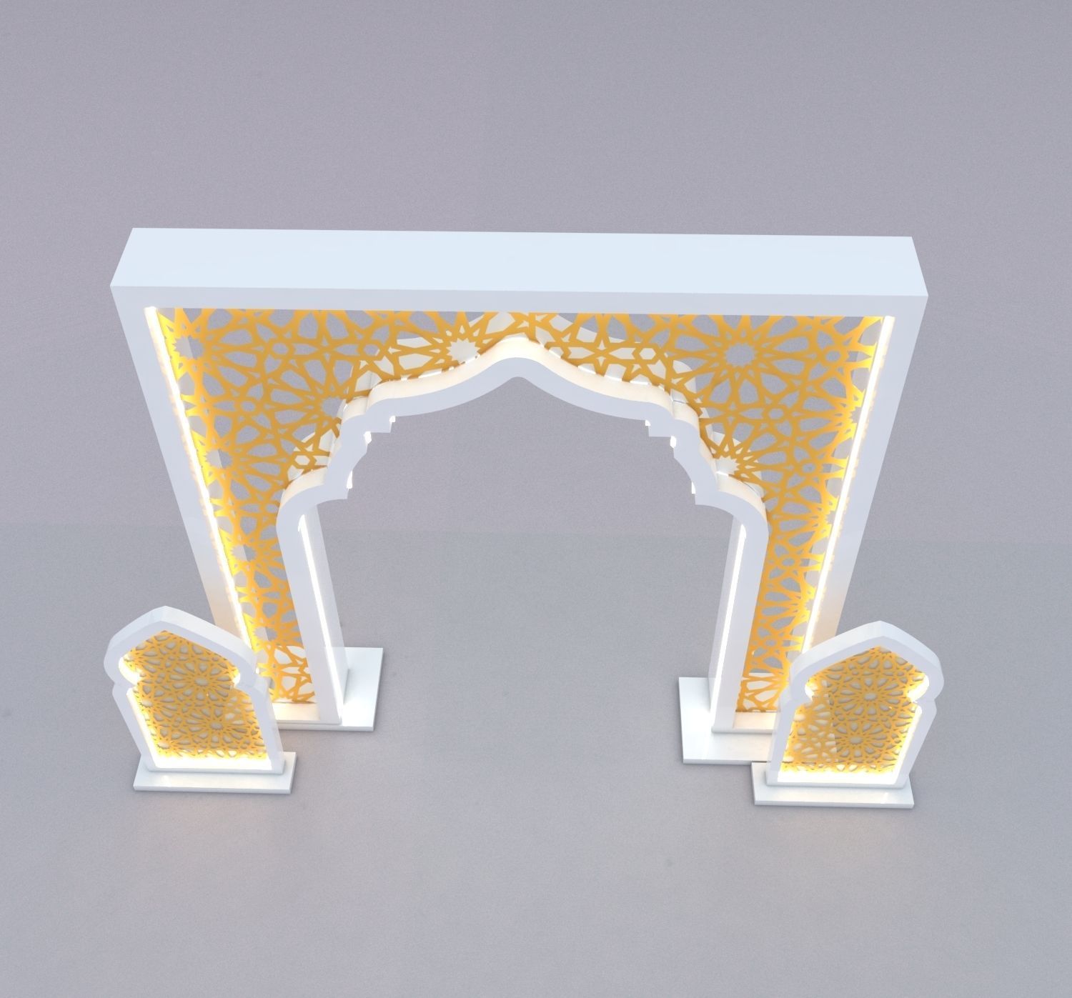 Islamic Gate 3D model_2